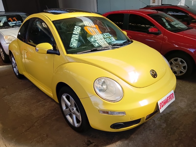 VOLKSWAGEN NEW BEETLE 2.0 MI 8V 2007/2007 SCHAEFER AUTOMÓVEIS TEUTÔNIA / Carros no Vale