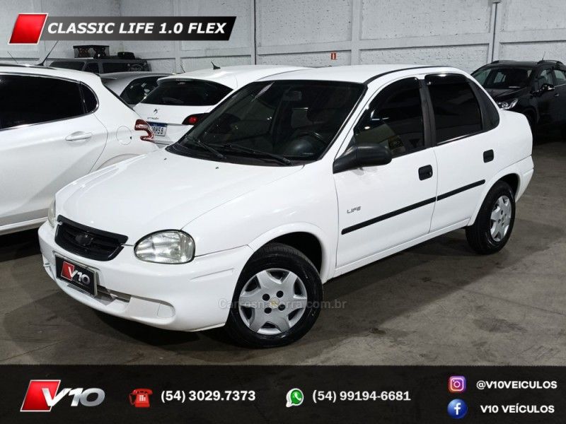 CHEVROLET CLASSIC 1.0 MPFI LIFE 8V 2009/2009 V10 VEÍCULOS CAXIAS DO SUL / Carros no Vale