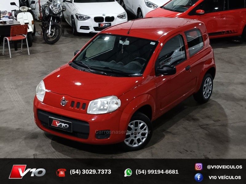 FIAT UNO 1.0 VIVACE 8V 2012/2013 V10 VEÍCULOS CAXIAS DO SUL / Carros no Vale