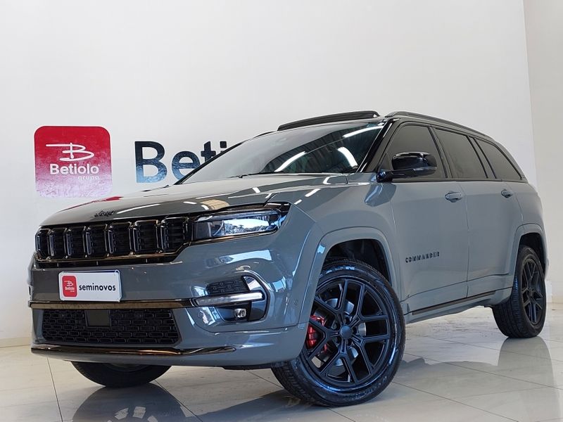 JEEP COMMANDER 2.0 HURRICANE 4 TURBO GASOLINA BLACKHAWK AT9 2024/2025 BETIOLO NOVOS E SEMINOVOS LAJEADO / Carros no Vale