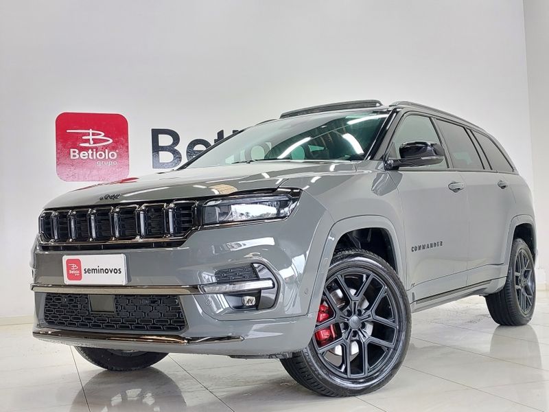 JEEP COMMANDER 2.0 HURRICANE 4 TURBO GASOLINA BLACKHAWK AT9 2024/2025 BETIOLO NOVOS E SEMINOVOS LAJEADO / Carros no Vale