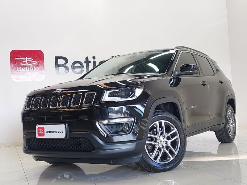 JEEP COMPASS 2.0 16V FLEX SPORT AUTOMÁTICO 2020/2021 BETIOLO NOVOS E SEMINOVOS LAJEADO / Carros no Vale