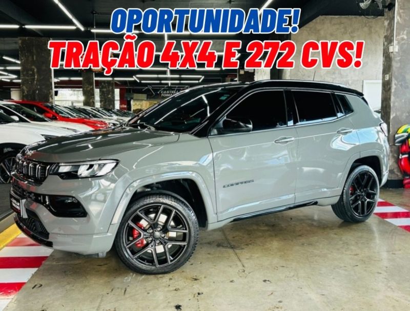 JEEP COMPASS 2.0 HURRICANE 4 TURBO GASOLINA BLACKHAWK AT9 2024/2025 CASTELLAN E TOMAZONI MOTORS CAXIAS DO SUL / Carros no Vale