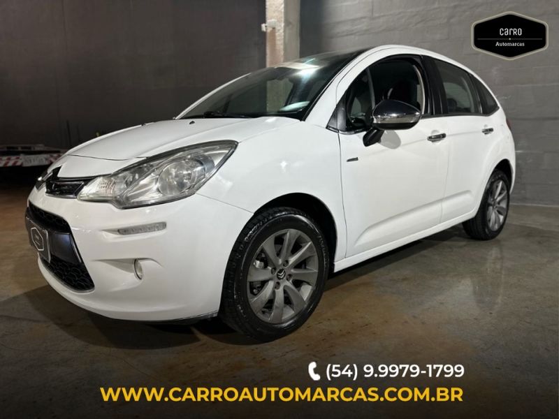 Citroen C3 1.6 EXCLUSIVE 16V FLEX 4P MANUAL 2013/2014 CARRO AUTOMARCAS CAXIAS DO SUL / Carros no Vale