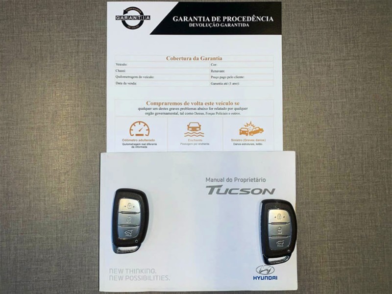 HYUNDAI TUCSON 1.6 GLS TURBO 2019/2020 DUARTE VEÍCULOS PORTO ALEGRE / Carros no Vale