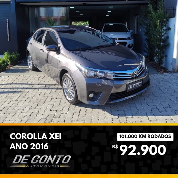 TOYOTA COROLLA 2.0 XEI 16V 2015/2016 DE CONTO AUTOMÓVEIS SARANDI / Carros no Vale