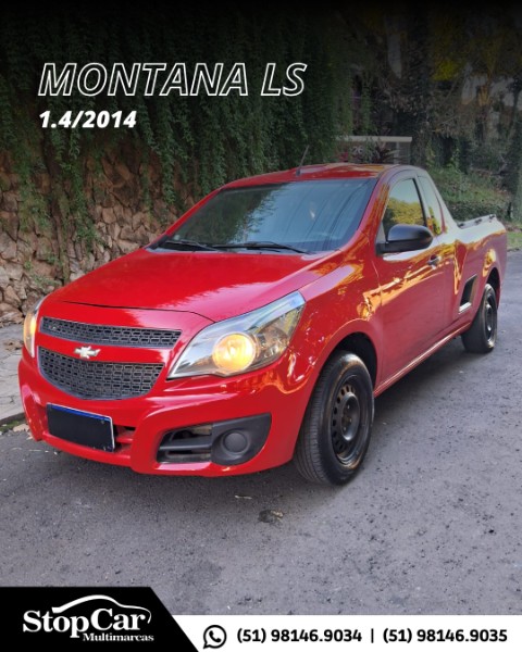 CHEVROLET MONTANA 1.4 LS 2014/2014 STOPCAR MULTIMARCAS ESTRELA / Carros no Vale