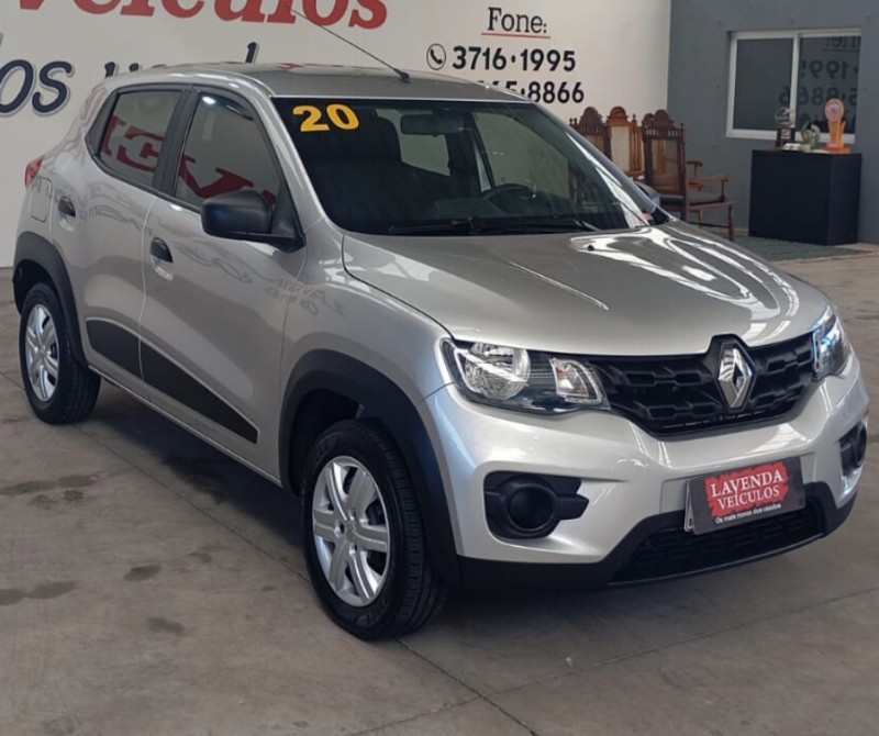 RENAULT KWID ZEN 1.0 2020/2021 LAVENDA VEÍCULOS ARROIO DO MEIO / Carros no Vale