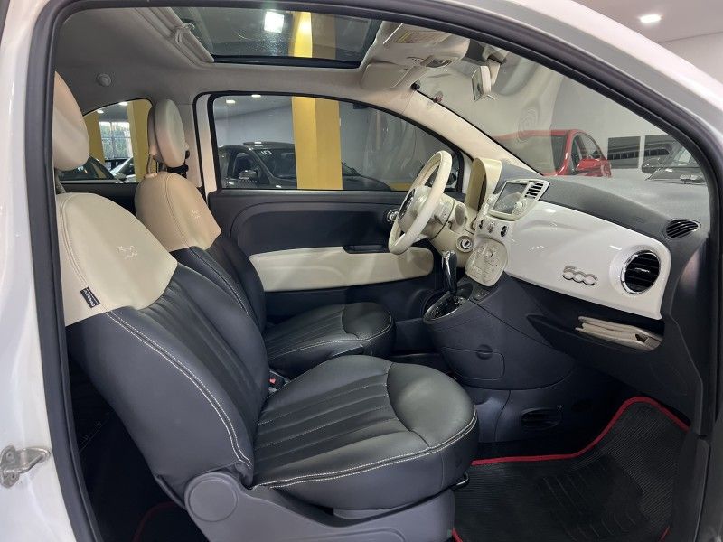 FIAT 500 1.4 LOUNGE 16V AUTOMATIZADO 2009/2010 PRIME MULTIMARCAS CAXIAS DO SUL / Carros no Vale