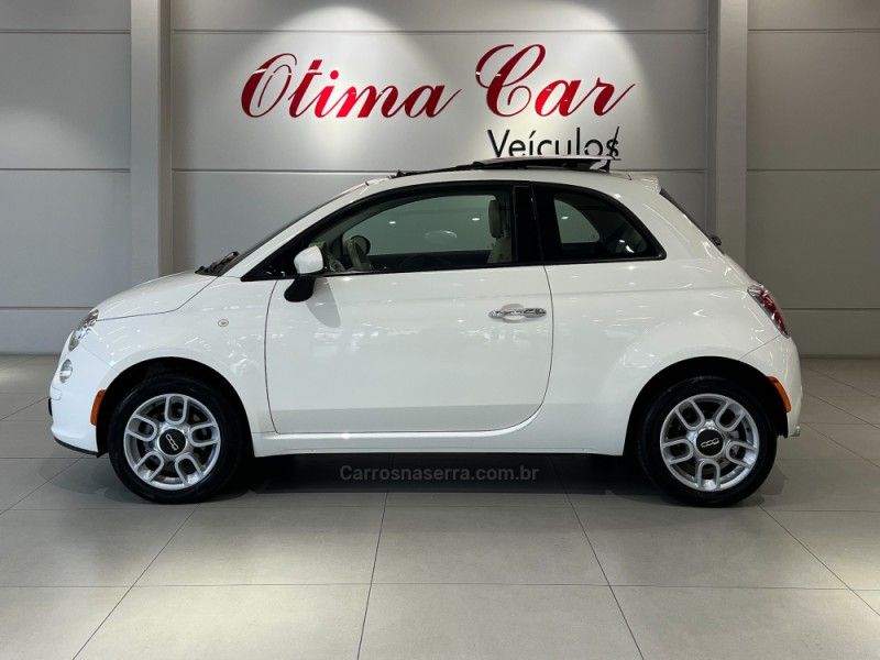 FIAT 500 1.4 CULT 8V AUTOMATIZADO 2013/2014 ÓTIMA CAR FLORES DA CUNHA / Carros no Vale
