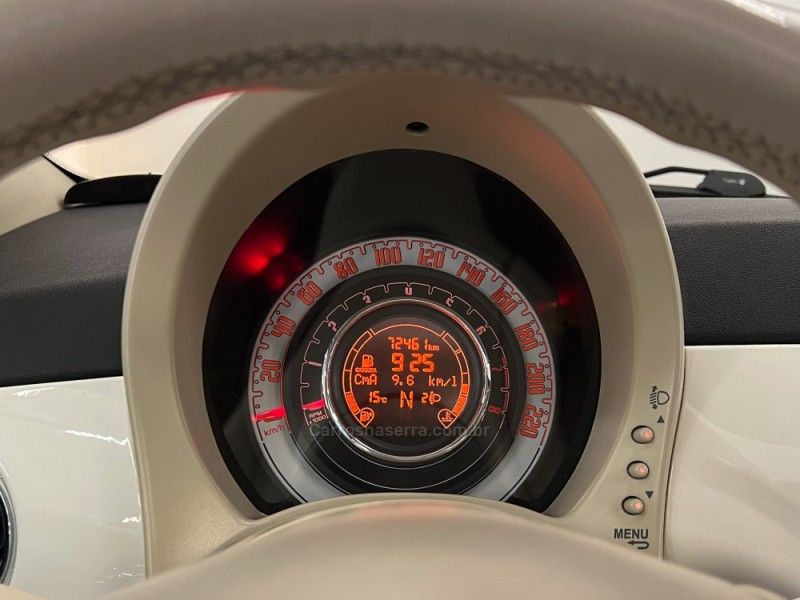 FIAT 500 1.4 CULT 8V AUTOMATIZADO 2013/2014 ÓTIMA CAR FLORES DA CUNHA / Carros no Vale