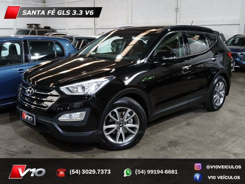 HYUNDAI SANTA FÉ 3.3 MPFI 4X4 7 LUGARES V6 270CV 2014/2015 V10 VEÍCULOS CAXIAS DO SUL / Carros no Vale