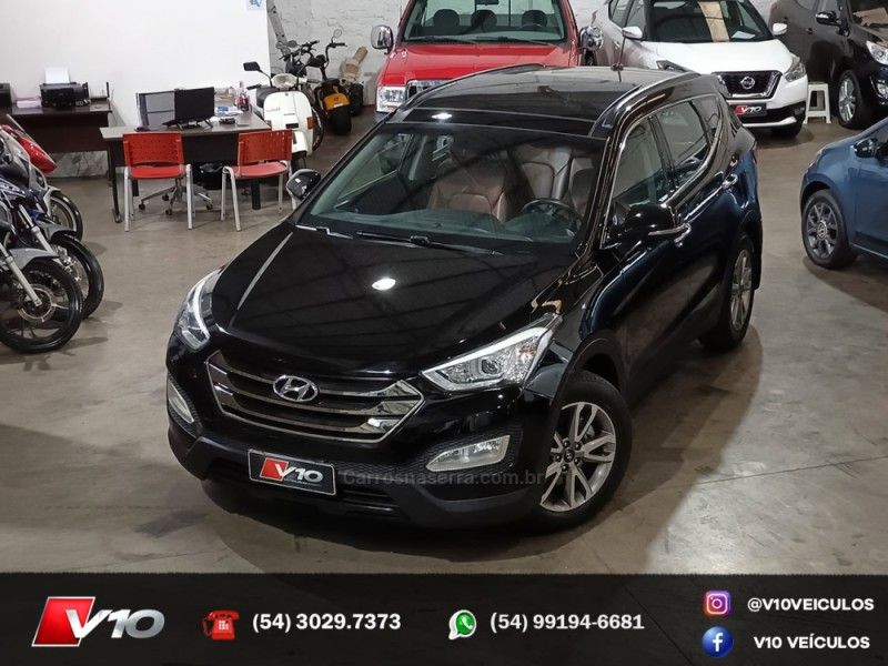 HYUNDAI SANTA FÉ 3.3 MPFI 4X4 7 LUGARES V6 270CV 2014/2015 V10 VEÍCULOS CAXIAS DO SUL / Carros no Vale