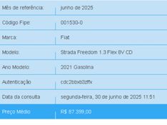 Fiat STRADA 1.3 FIREFLY FLEX FREEDOM CD MANUAL 2021/2021 BETIOLO NOVOS E SEMINOVOS LAJEADO / Carros no Vale