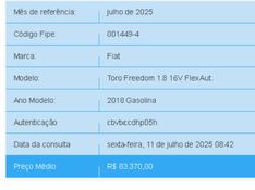 Fiat TORO 1.8 16V EVO FLEX FREEDOM AT6 2018/2018 BETIOLO NOVOS E SEMINOVOS LAJEADO / Carros no Vale