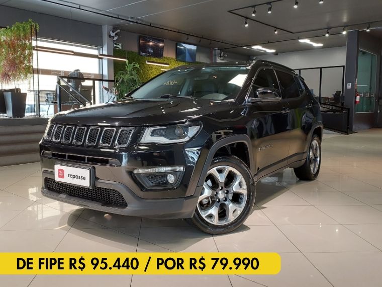 JEEP COMPASS 2.0 16V FLEX LONGITUDE AUTOMÁTICO 2019/2019 BETIOLO NOVOS E SEMINOVOS LAJEADO / Carros no Vale
