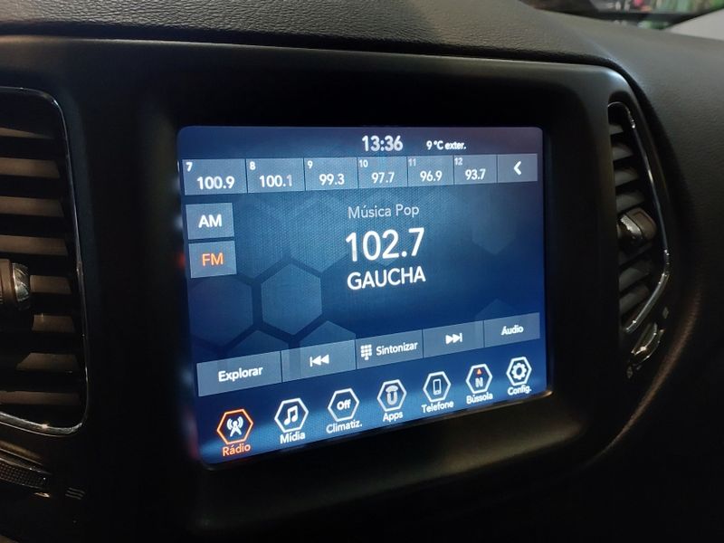 JEEP COMPASS 2.0 16V FLEX LONGITUDE AUTOMÁTICO 2019/2019 BETIOLO NOVOS E SEMINOVOS LAJEADO / Carros no Vale