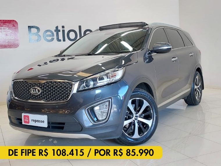 KIA SORENTO 3.3 V6 GASOLINA EX 7L AUTOMATICO 2015/2016 BETIOLO NOVOS E SEMINOVOS LAJEADO / Carros no Vale