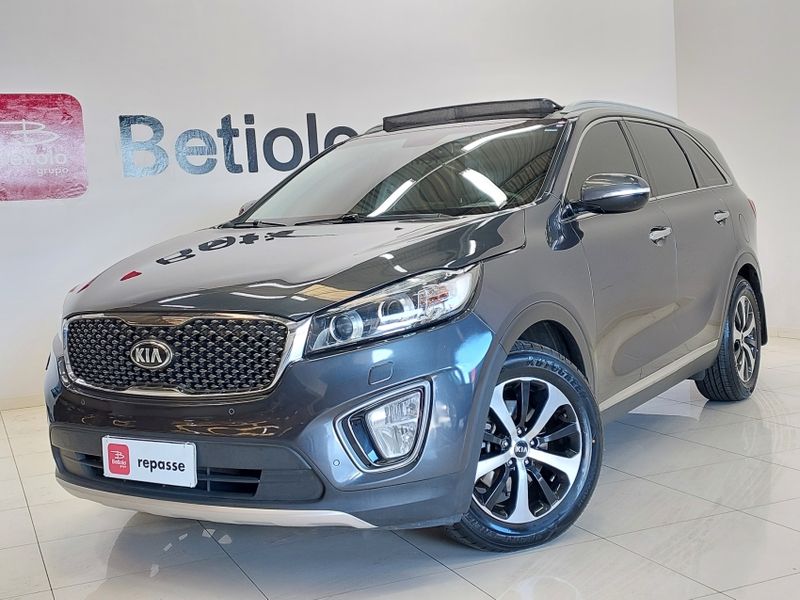 KIA SORENTO 3.3 V6 GASOLINA EX 7L AUTOMATICO 2015/2016 BETIOLO NOVOS E SEMINOVOS LAJEADO / Carros no Vale