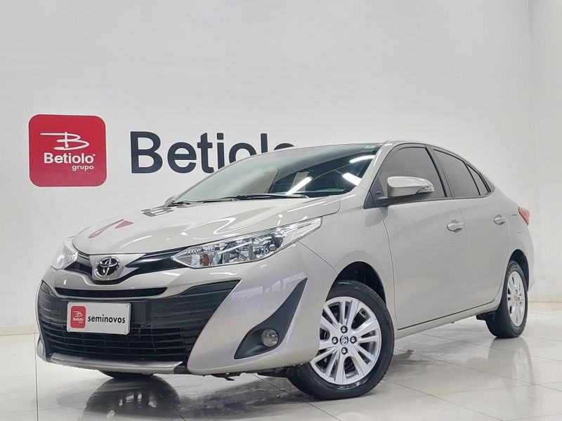 Toyota YARIS 1.5 16V FLEX SEDAN XL PLUS TECH MULTIDRIVE 2019/2019 BETIOLO NOVOS E SEMINOVOS LAJEADO / Carros no Vale