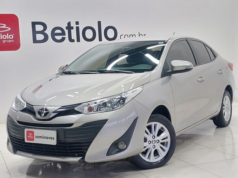Toyota YARIS 1.5 16V FLEX SEDAN XL PLUS TECH MULTIDRIVE 2019/2019 BETIOLO NOVOS E SEMINOVOS LAJEADO / Carros no Vale
