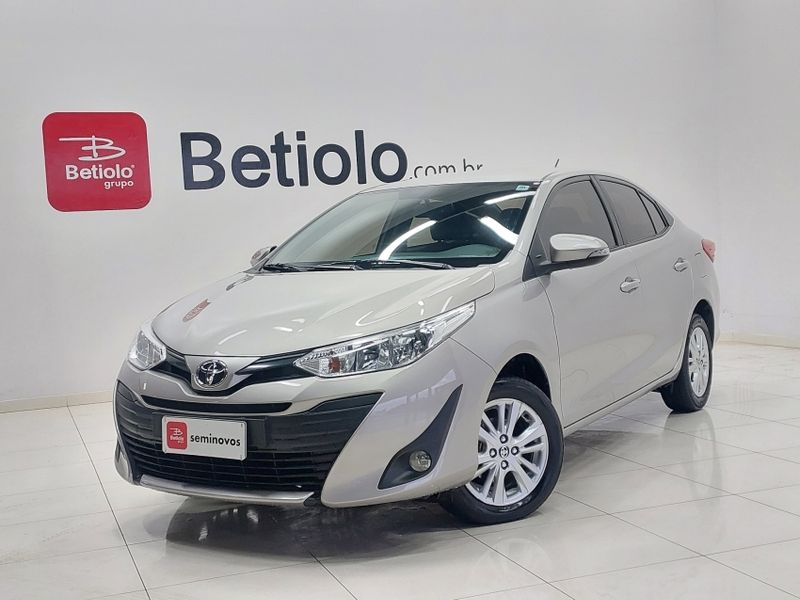 Toyota YARIS 1.5 16V FLEX SEDAN XL PLUS TECH MULTIDRIVE 2019/2019 BETIOLO NOVOS E SEMINOVOS LAJEADO / Carros no Vale