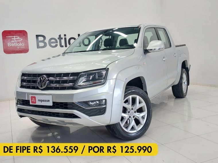 Volkswagen AMAROK 2.0 HIGHLINE 4X4 CD 16V TURBO INTERCOOLER DIESEL 4P AUTOMÁTICO 2018/2018 BETIOLO NOVOS E SEMINOVOS LAJEADO / Carros no Vale