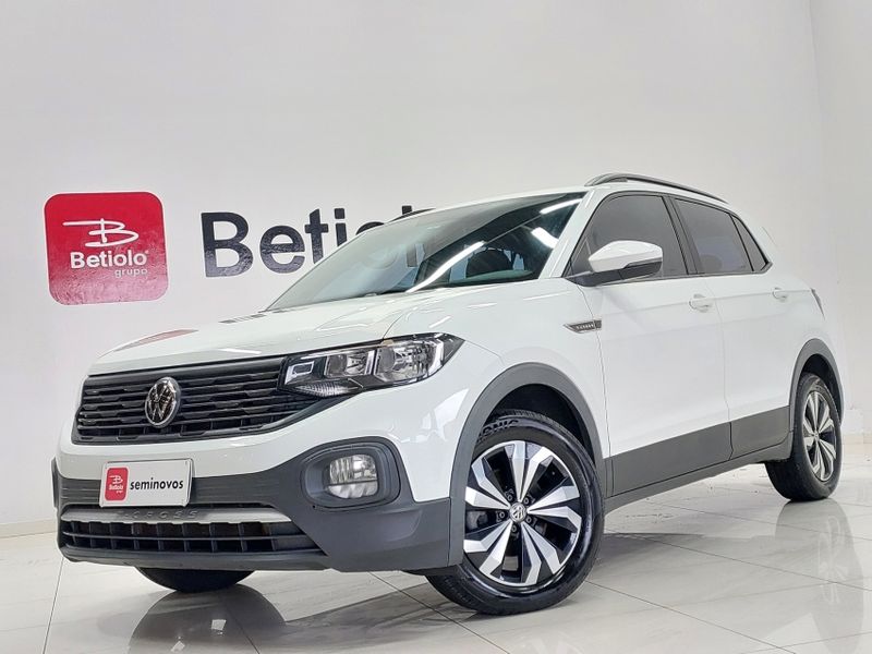 Volkswagen T-CROSS 1.0 200 TSI TOTAL FLEX SENSE AUTOMÁTICO 2022/2022 BETIOLO NOVOS E SEMINOVOS LAJEADO / Carros no Vale