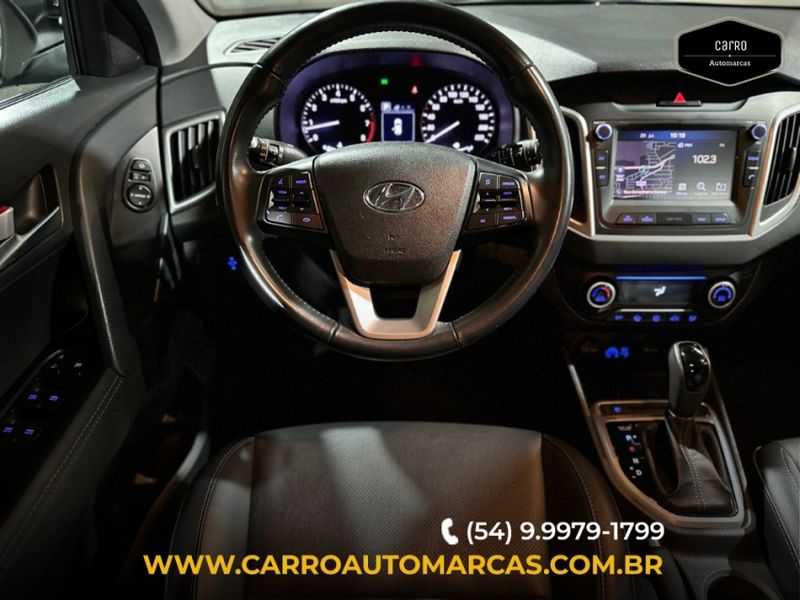 Hyundai CRETA 2.0 16V FLEX PRESTIGE AUTOMÁTICO 2018/2019 CARRO AUTOMARCAS CAXIAS DO SUL / Carros no Vale