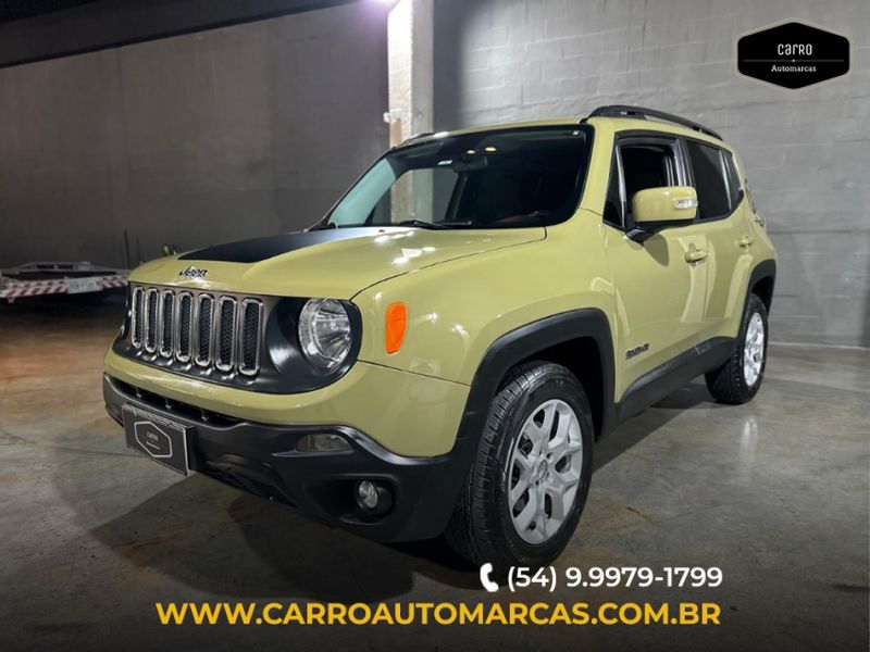 JEEP RENEGADE 2.0 16V TURBO DIESEL LONGITUDE 4P 4X4 AUTOMÁTICO 2015/2016 CARRO AUTOMARCAS CAXIAS DO SUL / Carros no Vale
