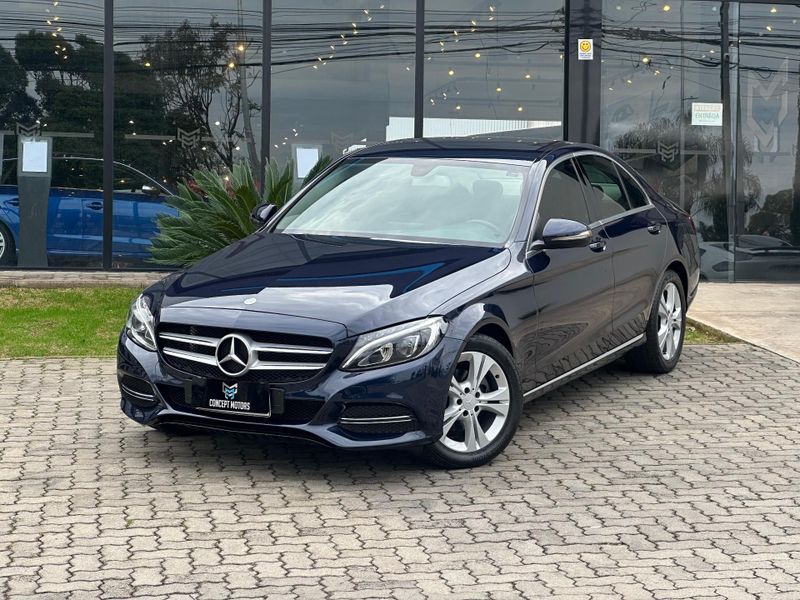 Mercedes-Benz C-180 1.6 Turbo 16V/Flex 16V Aut. 2014/2015 CONCEPT MOTORS PASSO FUNDO / Carros no Vale