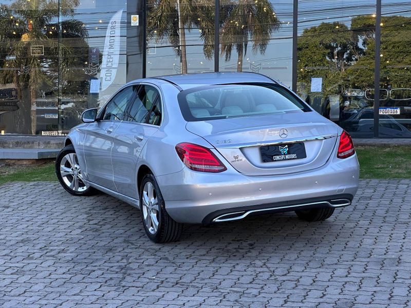 Mercedes-Benz C-180 CGI Exc 1.6/1.6 Flex TB 16V Aut. 2016/2016 CONCEPT MOTORS PASSO FUNDO / Carros no Vale