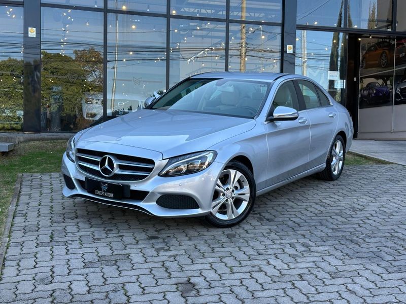 Mercedes-Benz C-180 CGI Exc 1.6/1.6 Flex TB 16V Aut. 2016/2016 CONCEPT MOTORS PASSO FUNDO / Carros no Vale