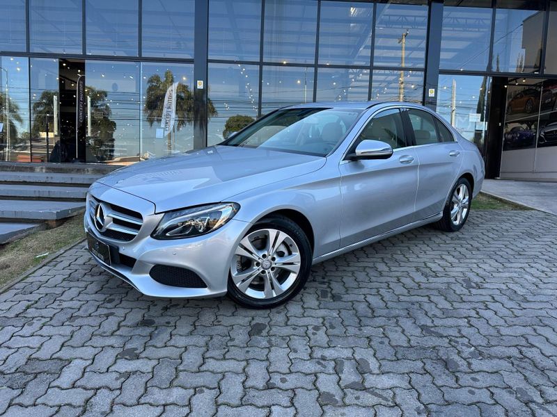 Mercedes-Benz C-180 CGI Exc 1.6/1.6 Flex TB 16V Aut. 2016/2016 CONCEPT MOTORS PASSO FUNDO / Carros no Vale