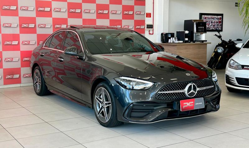 Mercedes-Benz C-200 AMG Line EQ Boost 1.5 TB (Hib.) 2022/2023 PC VEÍCULOS SANTA CRUZ DO SUL / Carros no Vale