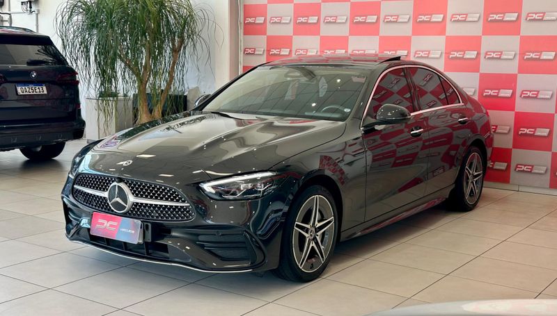 Mercedes-Benz C-200 AMG Line EQ Boost 1.5 TB (Hib.) 2022/2023 PC VEÍCULOS SANTA CRUZ DO SUL / Carros no Vale
