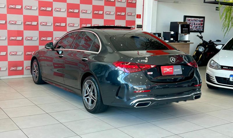 Mercedes-Benz C-200 AMG Line EQ Boost 1.5 TB (Hib.) 2022/2023 PC VEÍCULOS SANTA CRUZ DO SUL / Carros no Vale