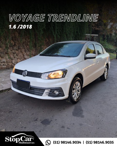 VOLKSWAGEN VOYAGE 1.6 MSI TOTALFLEX TRENDLINE 2018/2018 STOPCAR MULTIMARCAS ESTRELA / Carros no Vale