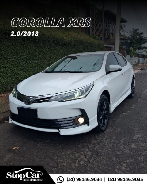 TOYOTA COROLLA 2.0 XRS 16V 2018/2018 STOPCAR MULTIMARCAS ESTRELA / Carros no Vale