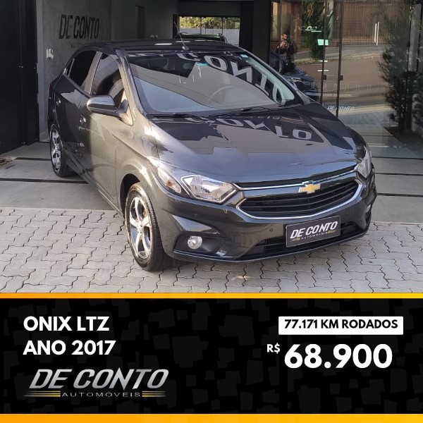 CHEVROLET ONIX 1.4 LTZ AUT. /2017 DE CONTO AUTOMÓVEIS SARANDI / Carros no Vale