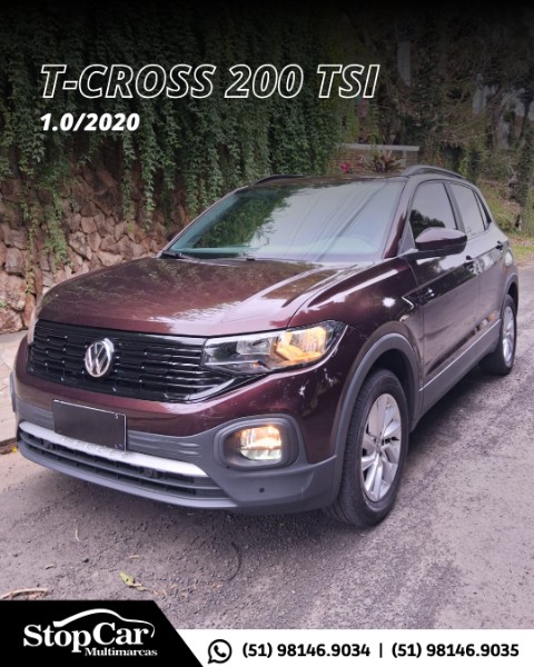 VOLKSWAGEN T-CROSS 1.0 200 TSI 2020/2020 STOPCAR MULTIMARCAS ESTRELA / Carros no Vale
