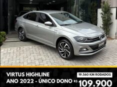 VOLKSWAGEN VIRTUS 1.0 200 TSI HIGHLINE AUTOMÁTICO /2022 DE CONTO AUTOMÓVEIS SARANDI / Carros no Vale