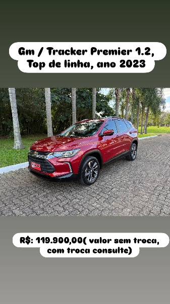 CHEVROLET TRACKER 1.2 12V PREMIER TURBO FLEX 4P AUTOMÁTICO 2023/2023 ELY AUTOMÓVEIS LAJEADO / Carros no Vale