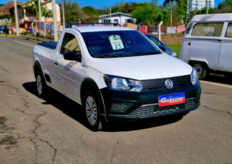 VOLKSWAGEN SAVEIRO ROBUST 1.6 TOTAL FLEX 8V 2021/2021 CRUZEIRO MULTIMARCAS CRUZEIRO DO SUL / Carros no Vale