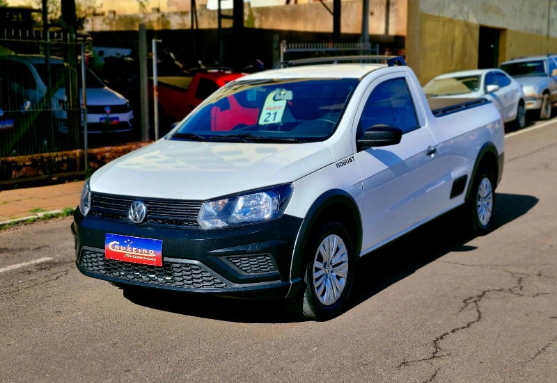 VOLKSWAGEN SAVEIRO ROBUST 1.6 TOTAL FLEX 8V 2021/2021 CRUZEIRO MULTIMARCAS CRUZEIRO DO SUL / Carros no Vale