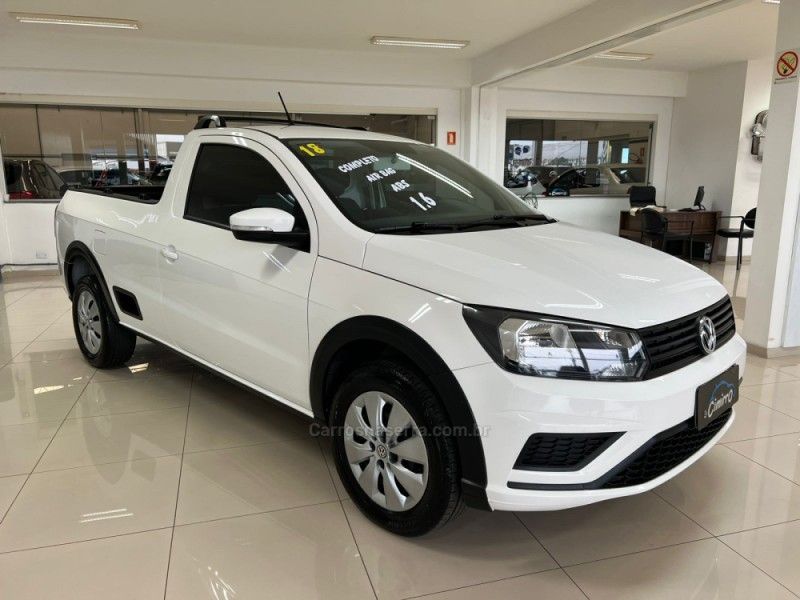 VOLKSWAGEN SAVEIRO 1.6 MI TRENDLINE CS 8V 2017/2018 CIMIRRO AUTOMÓVEIS TAQUARA / Carros no Vale