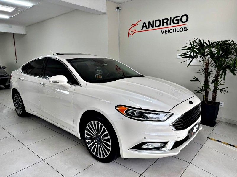 FORD FUSION 2.0 TITANIUM GTDI ECOBOOST AWD 2018/2018 ANDRIGO VEÍCULOS CAXIAS DO SUL / Carros no Vale