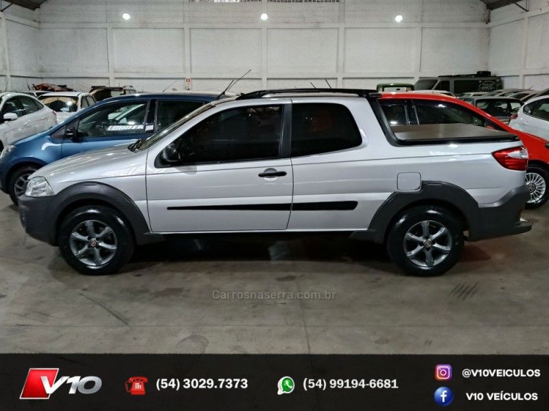FIAT STRADA 1.4 MPI HARD WORKING CD 8V 3P 2018/2018 V10 VEÍCULOS CAXIAS DO SUL / Carros no Vale
