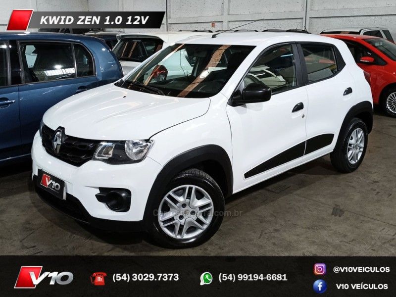 RENAULT KWID 1.0 12V SCE ZEN 2019/2019 V10 VEÍCULOS CAXIAS DO SUL / Carros no Vale
