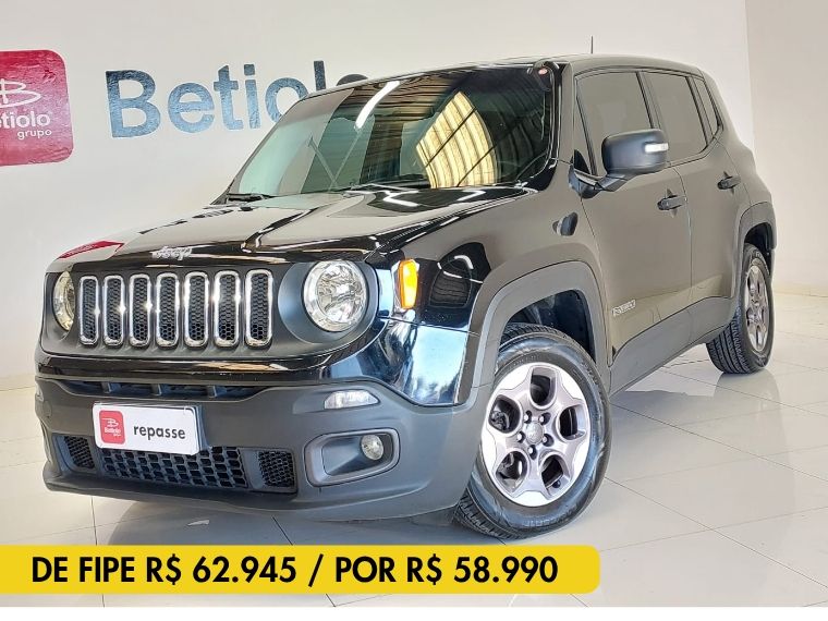 JEEP RENEGADE 1.8 16V FLEX SPORT 4P MANUAL 2015/2016 BETIOLO NOVOS E SEMINOVOS LAJEADO / Carros no Vale